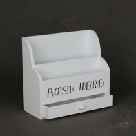 Stojan na dopisy dřevěný 22x9x20cm