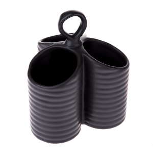 Stojan na kuchyňské náčiní černý 17x20x17cm