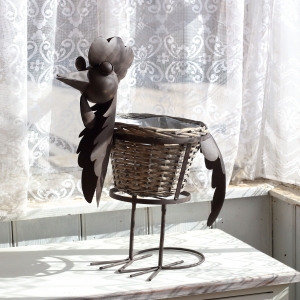 Stojan na květiny kohout 54cm