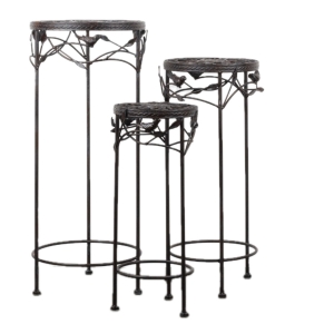 Stojan na květiny ptáčci sada 3ks 51/60/71cm