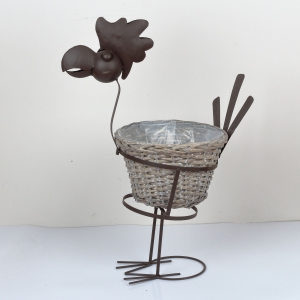 Stojan na květiny slepice 52cm