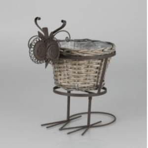 Stojan na květiny sova 36x37cm