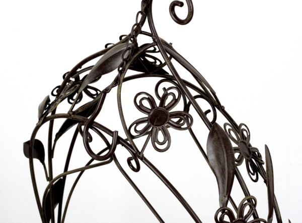 Stojan na květiny závěsný 2ks 66/92cm kovový