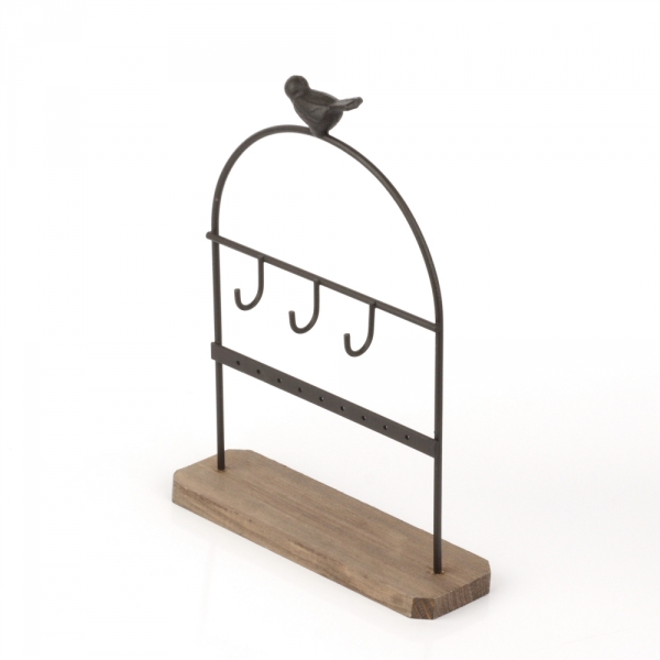 Stojan na šperky s ptáčkem 19x6x25cm