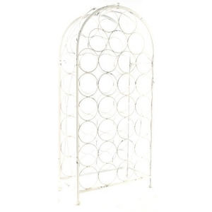 Stojan na víno bílý 93x22x43cm