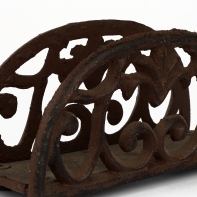 Stojánek na ubrousky litina 6x15x8cm