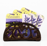 Stojánek na ubrousky litina 6x15x8cm