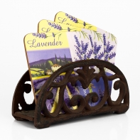 Stojánek na ubrousky litina 6x15x8cm