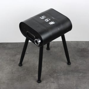 Stolička kanystr černý 28x35x45cm