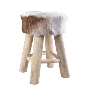 Stolička s kožešinou 45cm