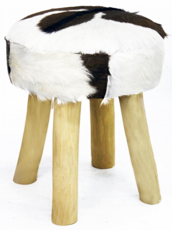 Stolička s kožešinou 50cm