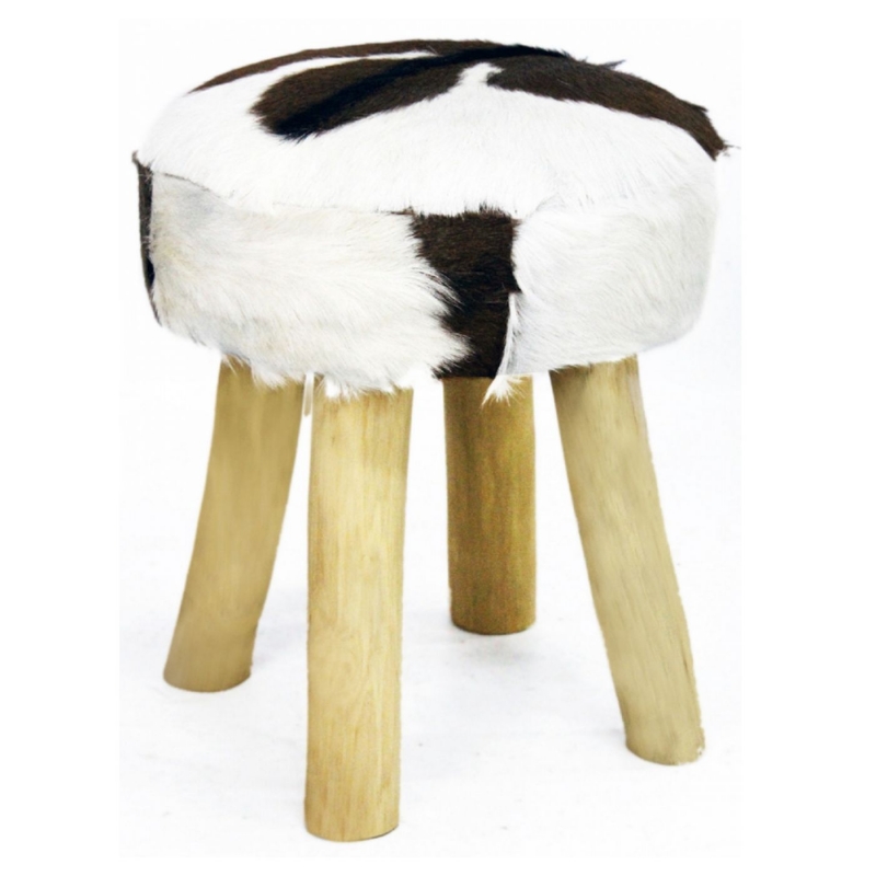 Stolička s kožešinou 50cm