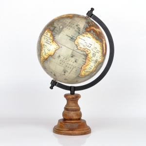 Stolní globus na dřevěném podstavci 35cm