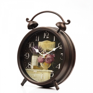 Stolní hodiny budík Provance 21cm