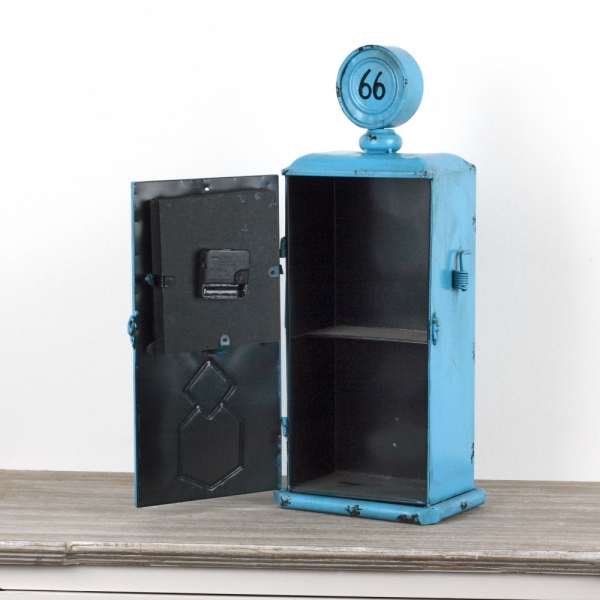 Stolní hodiny čerpací stanice Fuel station 66 55cm