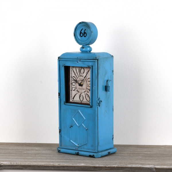 Stolní hodiny čerpací stanice Fuel station 66 55cm