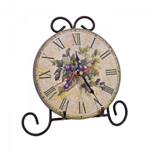 Stolní hodiny fíky 23x22,5x1cm