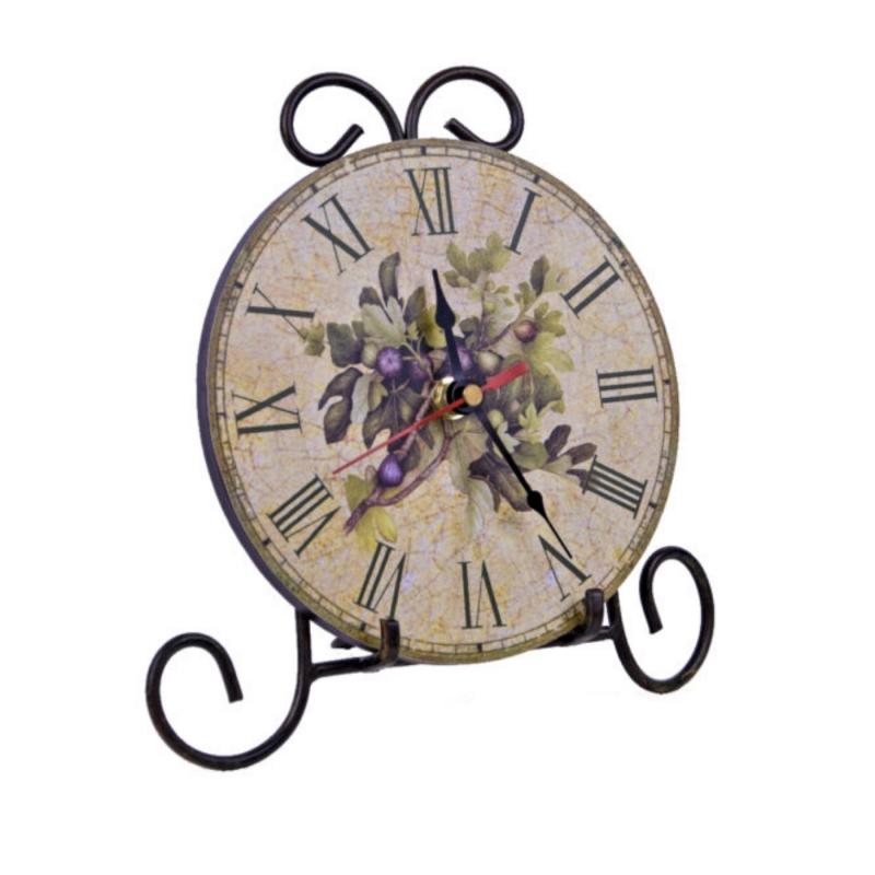 Stolní hodiny fíky 23x22,5x1cm