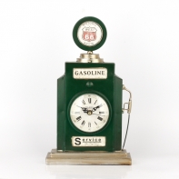 Stolní hodiny Gasoline zelené 38cm