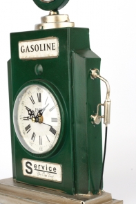 Stolní hodiny Gasoline zelené 38cm