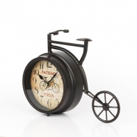 Stolní hodiny kolo černé 22x6x28cm 