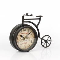 Stolní hodiny kolo černé 22x6x28cm 