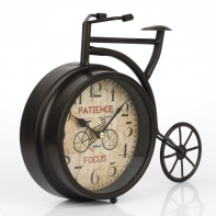 Stolní hodiny kolo černé 22x6x28cm 