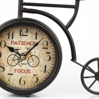 Stolní hodiny kolo černé 22x6x28cm 