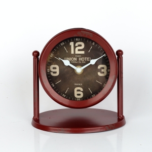 Stolní hodiny kovové 15x15x11cm