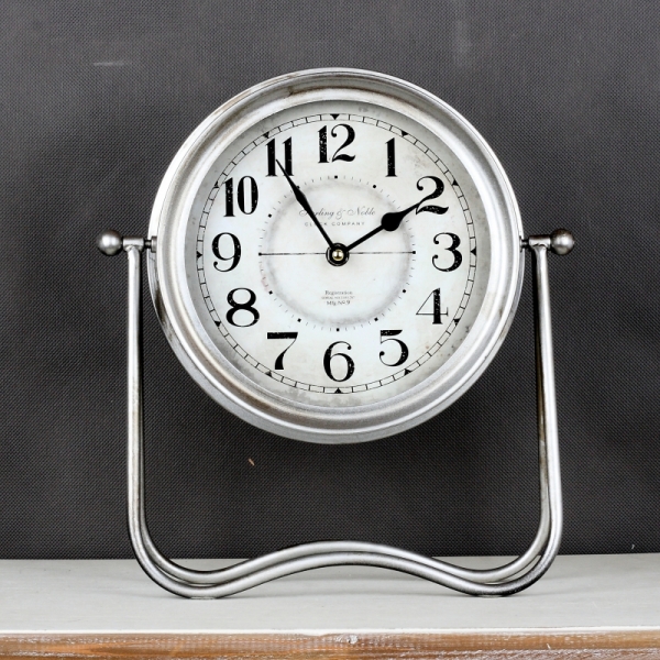 Stolní hodiny  kovové - na stojanu 25x31x10cm