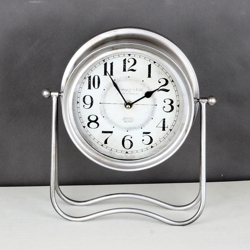 Stolní hodiny  kovové - na stojanu 25x31x10cm