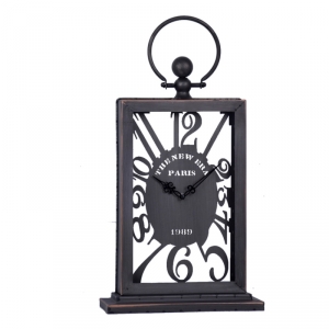 Stolní hodiny kovové se závěsem