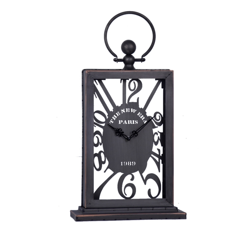 Stolní hodiny kovové se závěsem