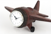 Stolní hodiny letadlo 25x20x11cm 