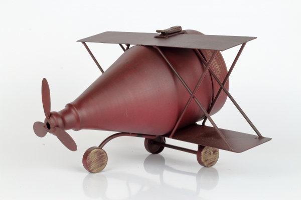 Stolní hodiny letadlo 32x26x18cm VYŘAZENO