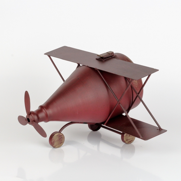 Stolní hodiny letadlo 32x26x18cm VYŘAZENO