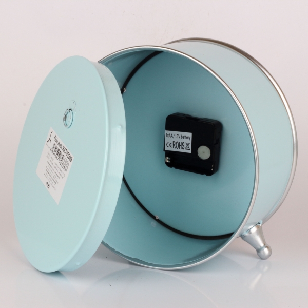 Stolní hodiny modré 22x21x11cm