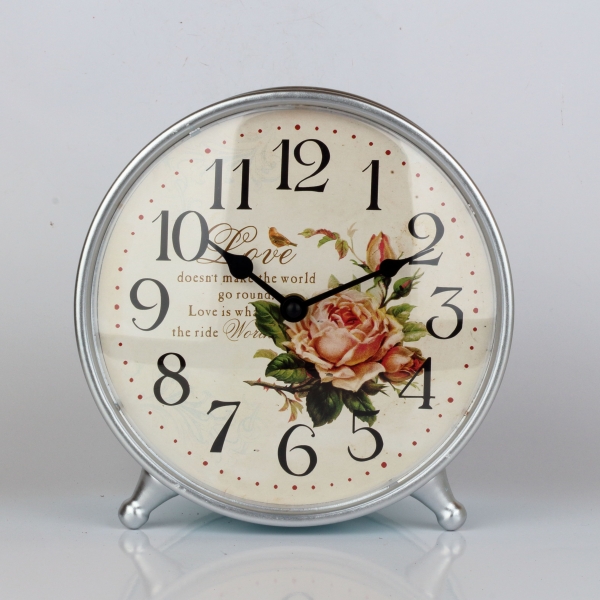 Stolní hodiny modré 22x21x11cm