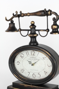 Stolní hodiny retro telefon 37x18x42cm