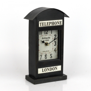 Stolní hodiny telefonní budka London 26cm
