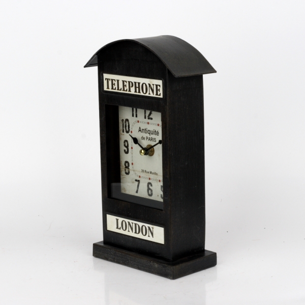 Stolní hodiny telefonní budka London 26cm