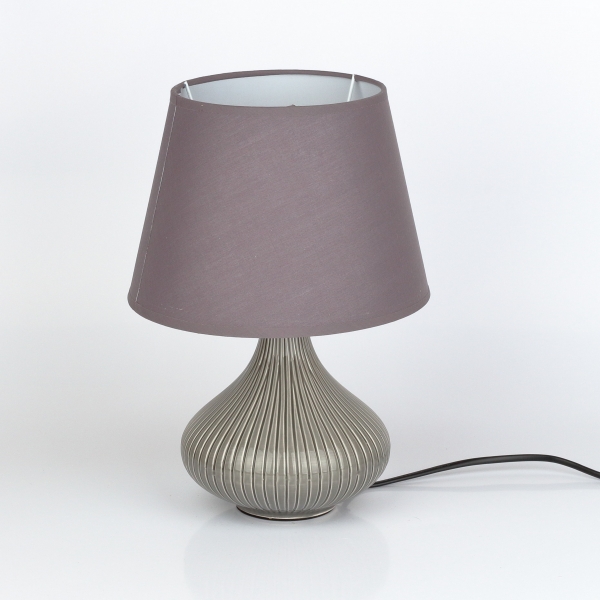 Stolní lampa 22x31cm šedá