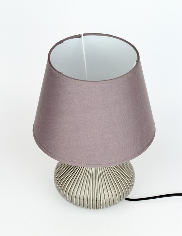 Stolní lampa 22x31cm šedá