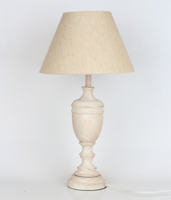 Stolní lampa béžová 55cm