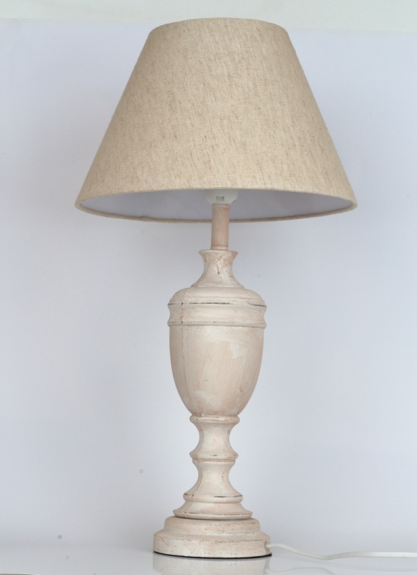 Stolní lampa béžová 55cm