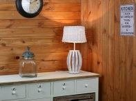 Stolní lampa proutěná 50cm