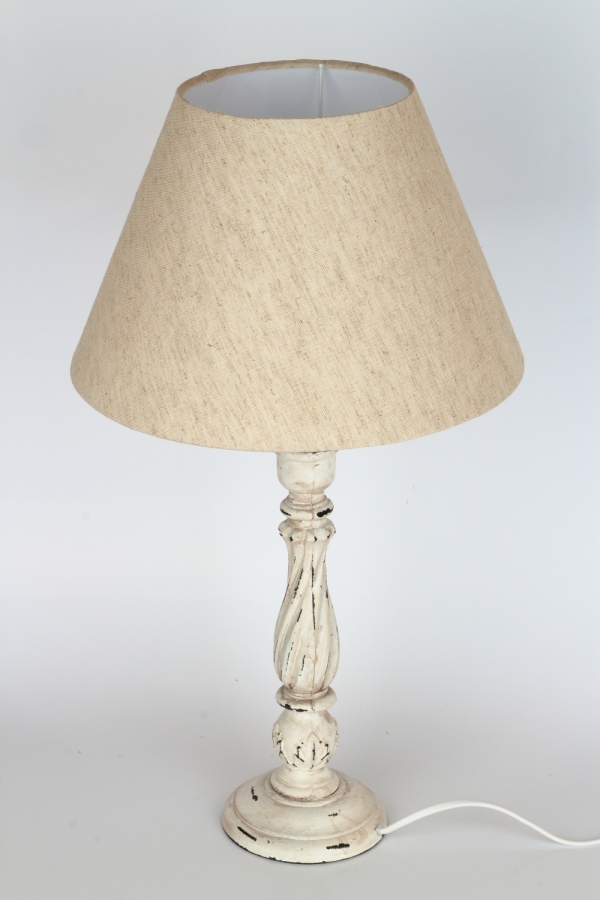 Stolní lampa s ozdobnou nohou 60cm