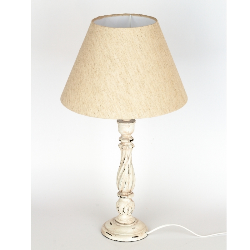 Stolní lampa s ozdobnou nohou 60cm