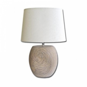 Stolní lampa s vyřezávaným podstavcem 53cm