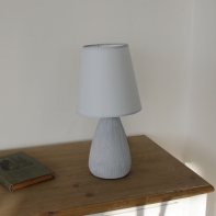 Stolní lampa šedá Modern 34,5cm